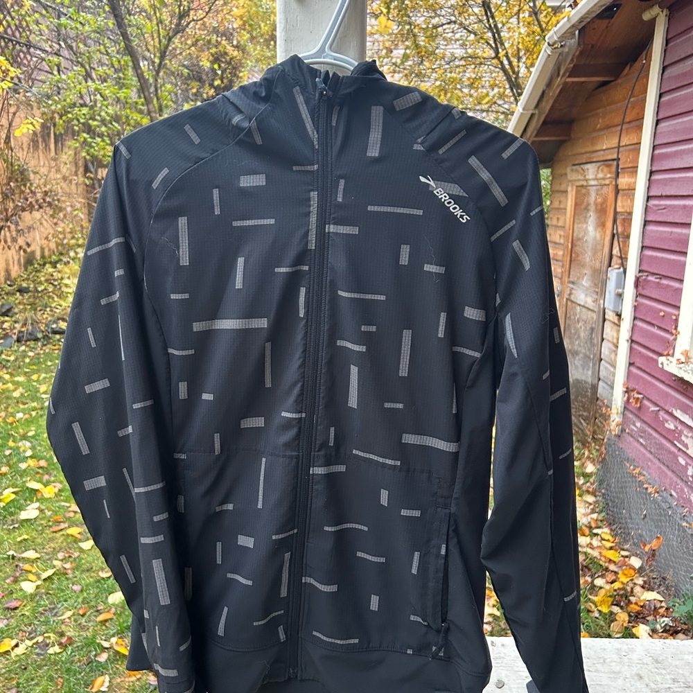 Brooks Black and Gray women’s reflective Jacket